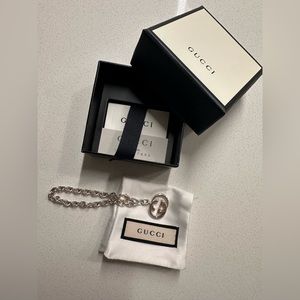 Silver Britt Gucci Pendant bracelet